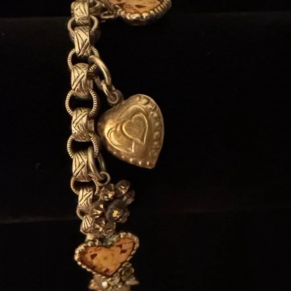 Gold-Tone AdjusGold Adjustable Floral Charm Bracelet🤩SEE OFFER IN DESCRIPTION🤩 - Picture 6 of 11